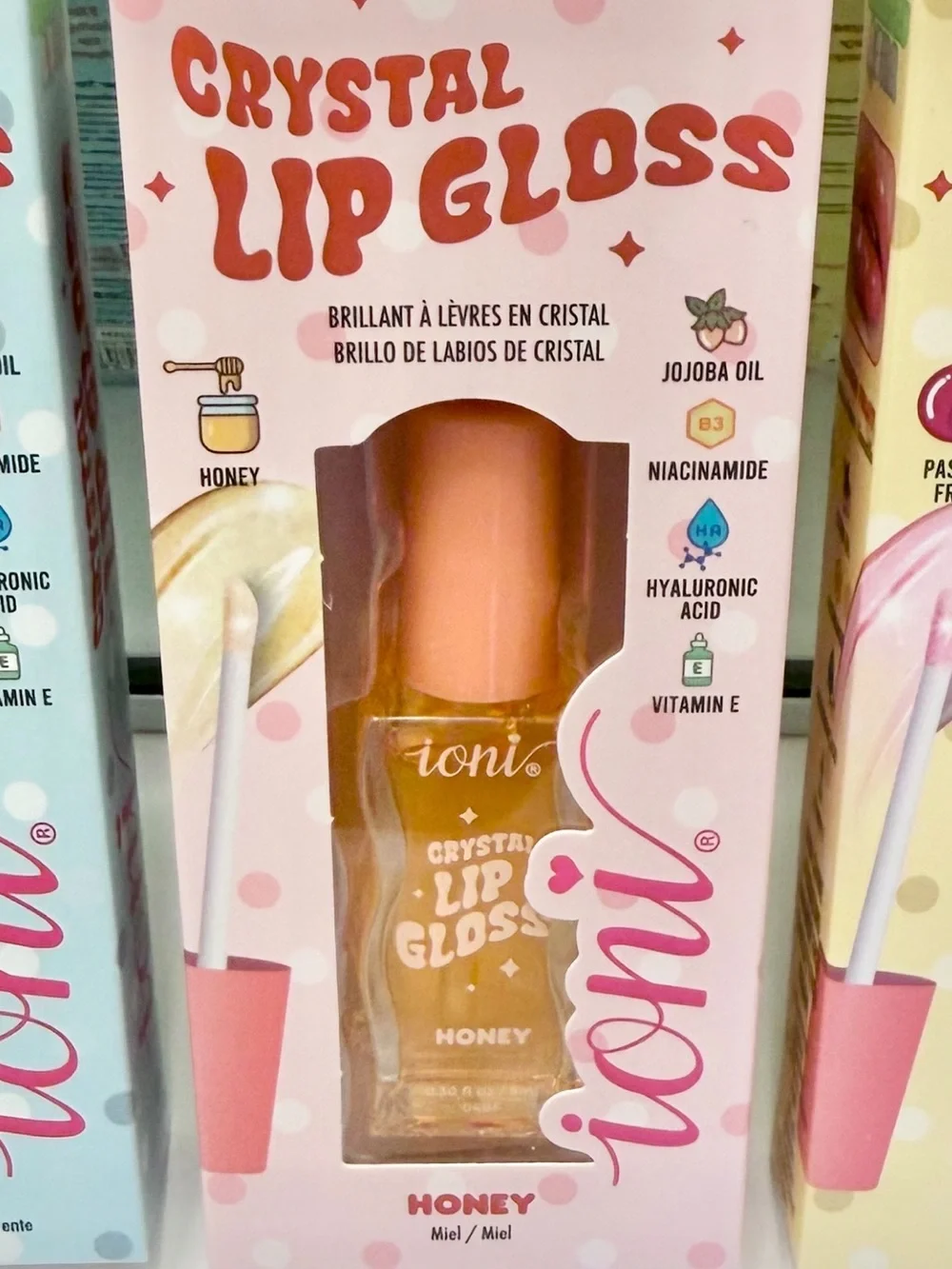 (Pink Packaged) ioni HONEY Crystal Lip Gloss